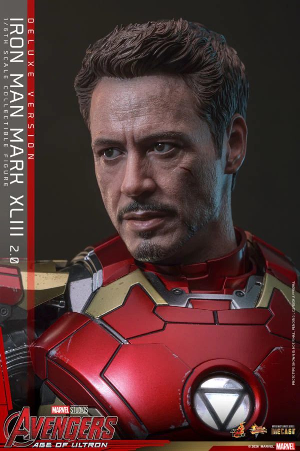 Avengers: Age of Ultron - Iron Man Mark XLIII (2.0) Deluxe 1:6 Scale Collectible Action Figure - Image 10